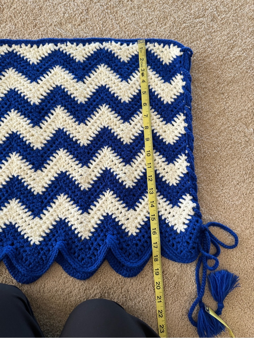 NWOT Farm Rio River Nature Chevron crochet miniskirt- size XL - Picture 11 of 12